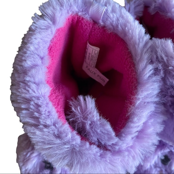 Carter’s Purple Monster Toddler slippers Size 9-10 - Picture 6 of 11